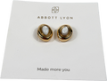 Abbott Lyon Pearl Molten Stud Earrings (gold)
