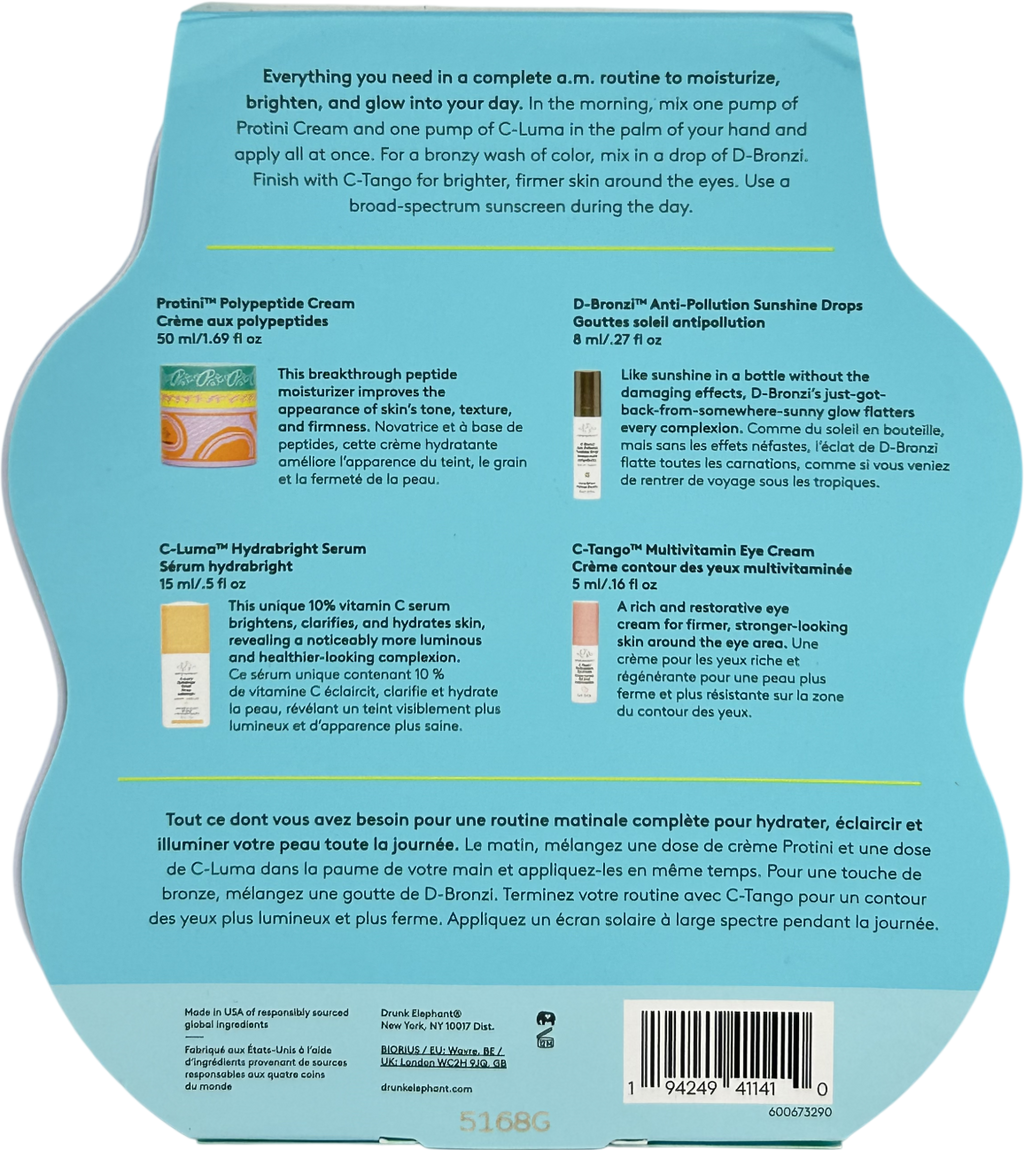 Drunk Elephant Daytime Exhibit Morning - Skincare Set 50ml + 15ml + 8 ml + 5ml