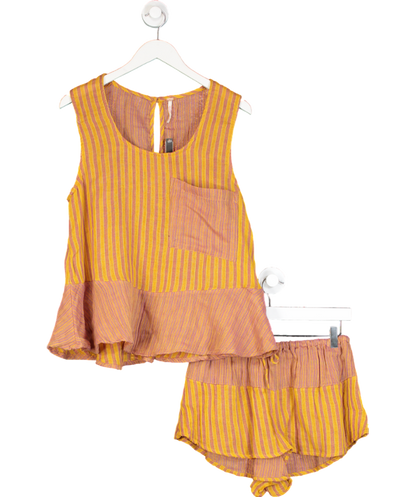 Free People Orange Annabelle Set UK XS