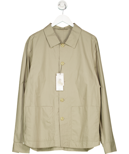 MANGO Beige 100% Cotton Poplin Overshirt UK XL