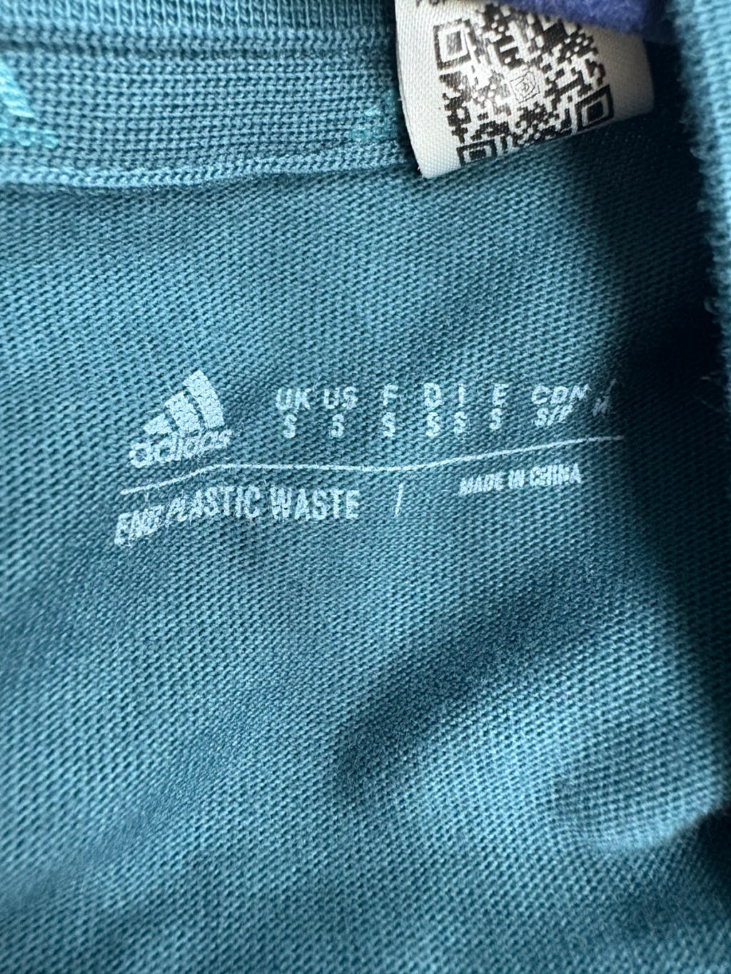 adidas Blue Logo T-shirt UK S