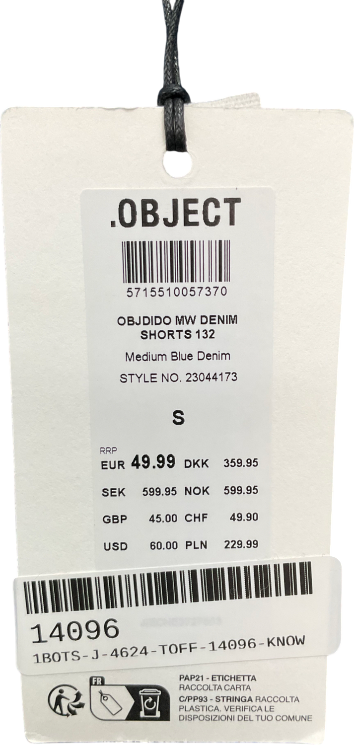 .Object Blue Odjdido Denim Shorts UK S