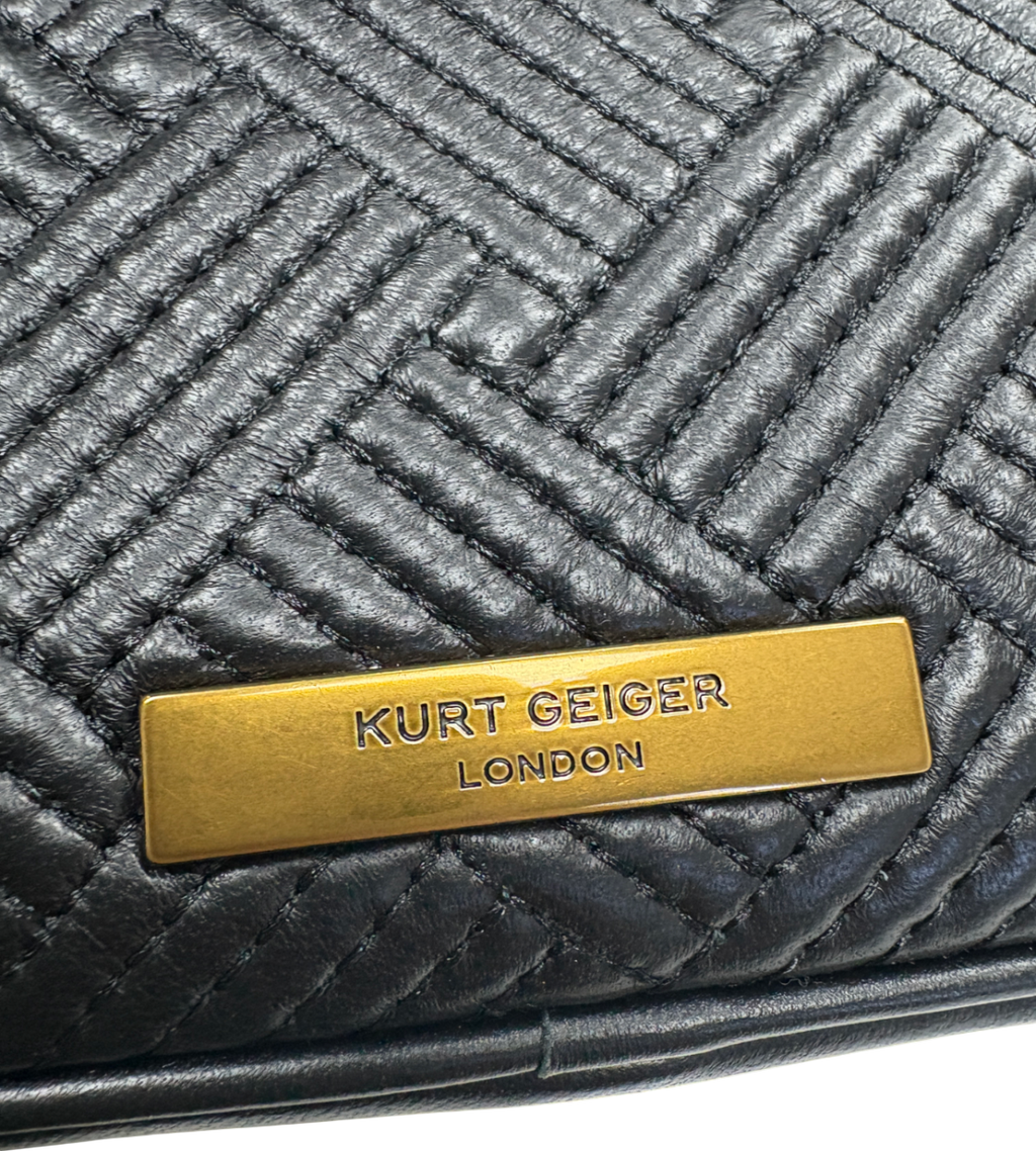 Kurt Geiger Black Mini Bamboo Bag