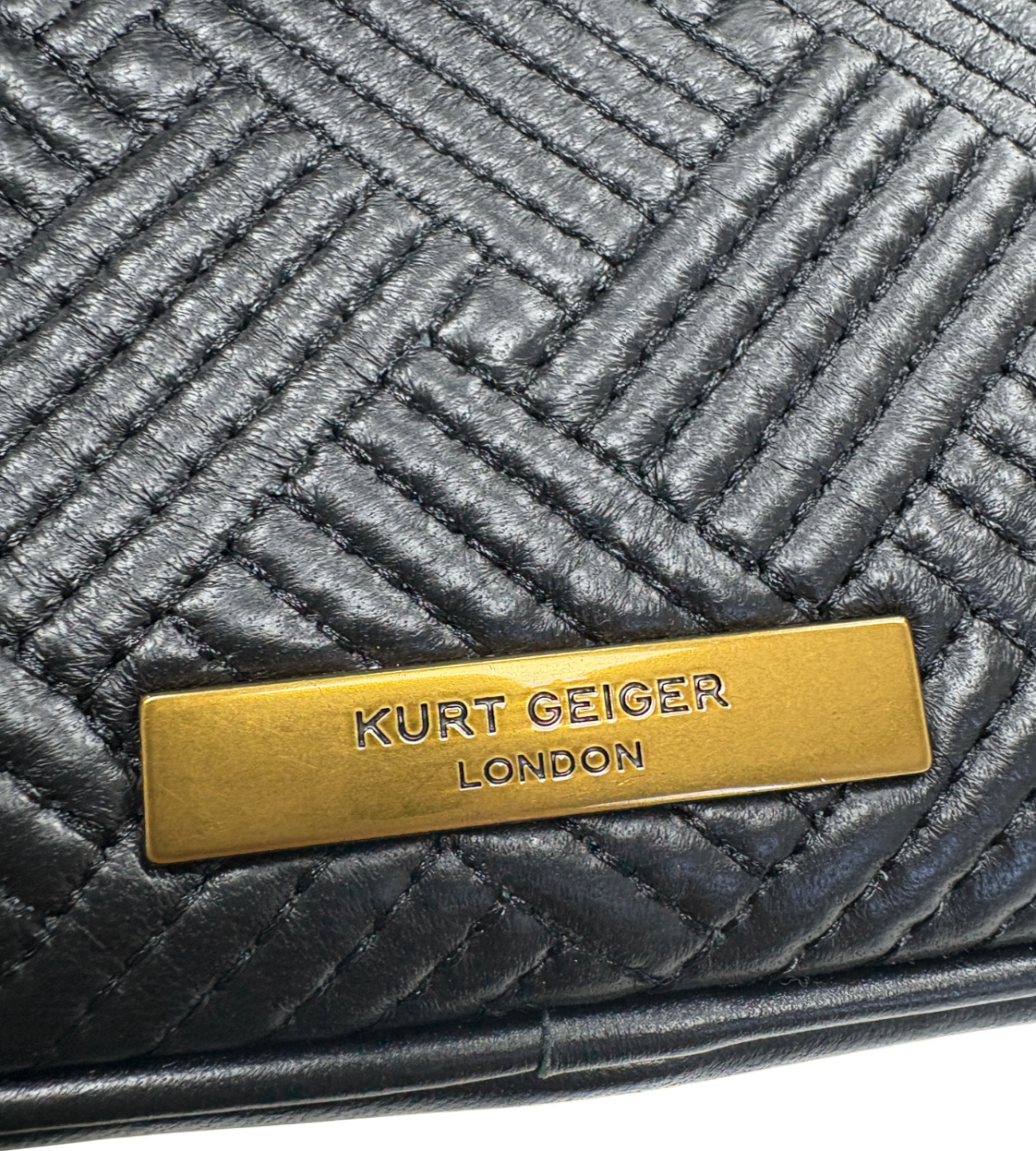 Kurt Geiger Black Mini Bamboo Bag