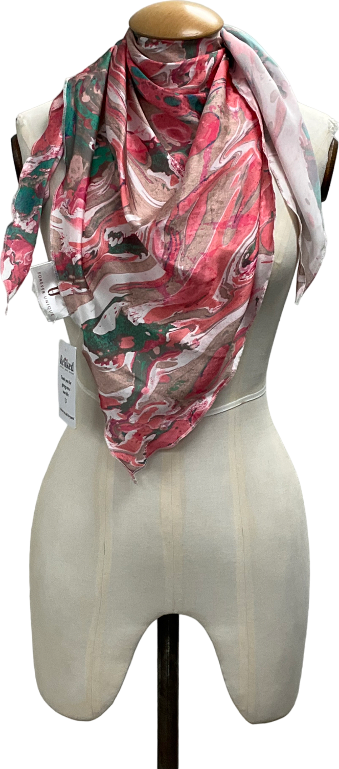 Forever Unique Multicoloured Patten Scarf One Size