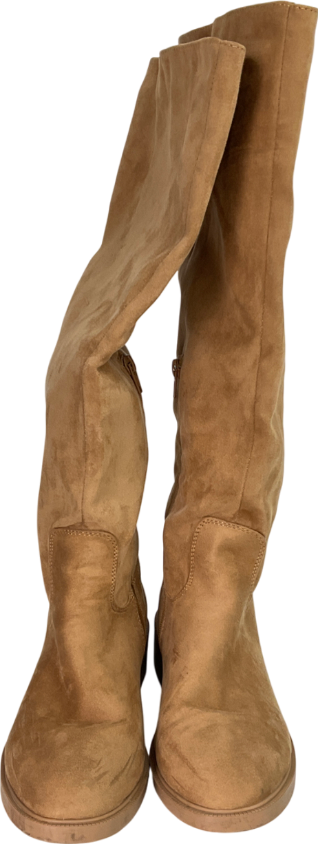 Primark Beige Suede Boots UK 7 EU 40 👠