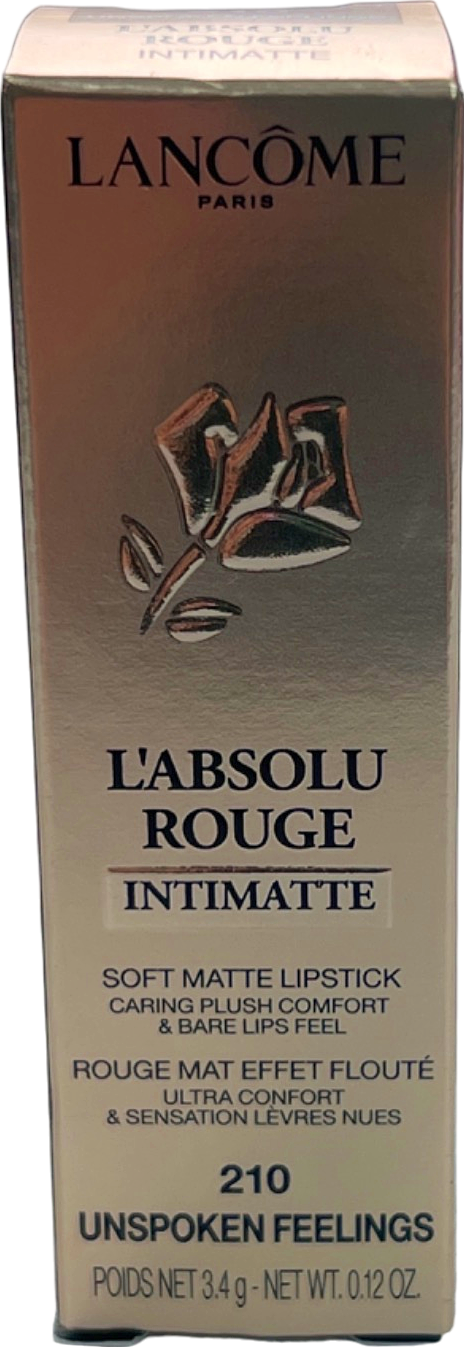Lancôme L'Absolu Rouge Intimatte Soft Matte Lipstick 210 Unspoken Feelings 3.4g