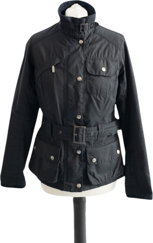 Barbour Dark Navy Blue Padded Softshell Jacket UK 10