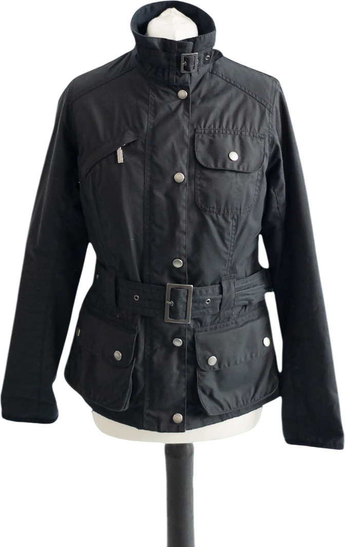 Barbour Dark Navy Blue Padded Softshell Jacket UK 10