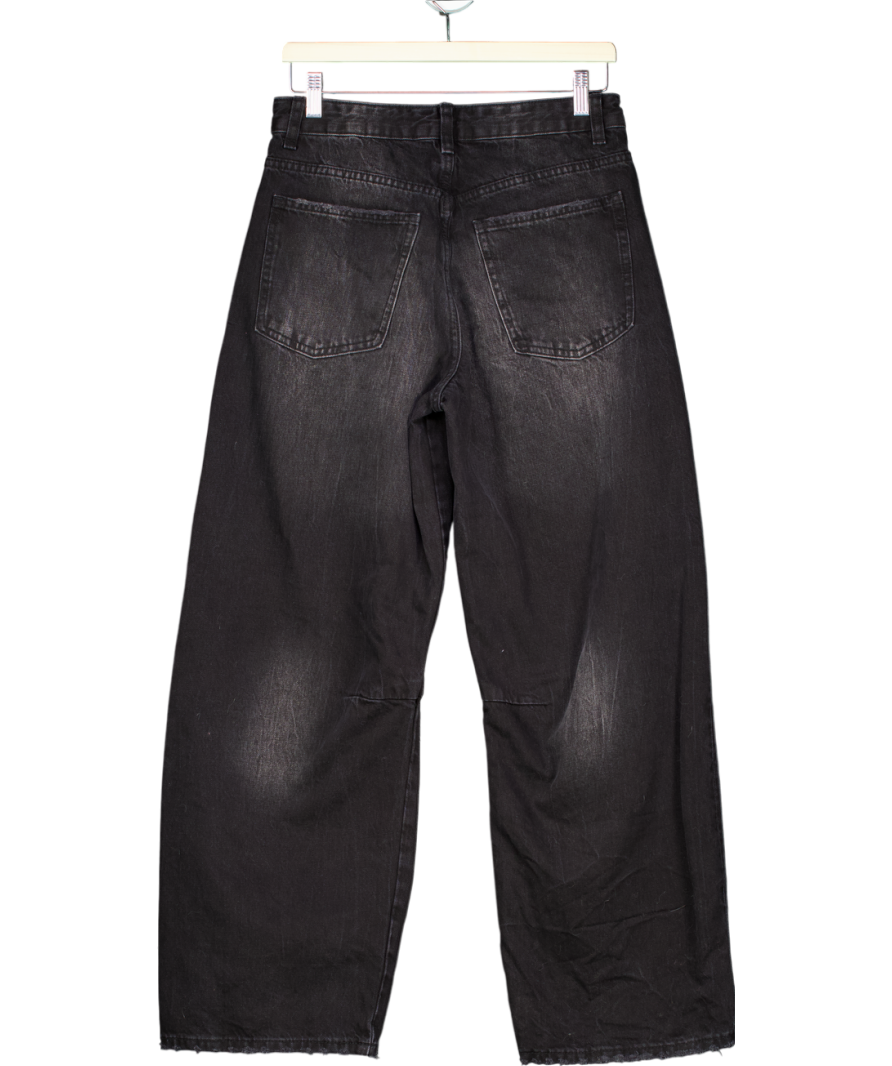 ZARA Black Wide Leg Jeans UK 6