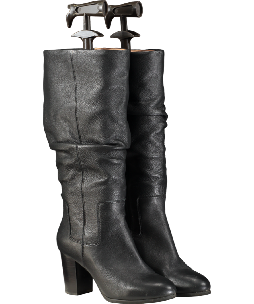 vionic Black Block Heel Knee High Boots UK 6 EU 39 👠