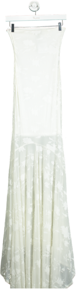 Misspap White Maxi Dress UK 6