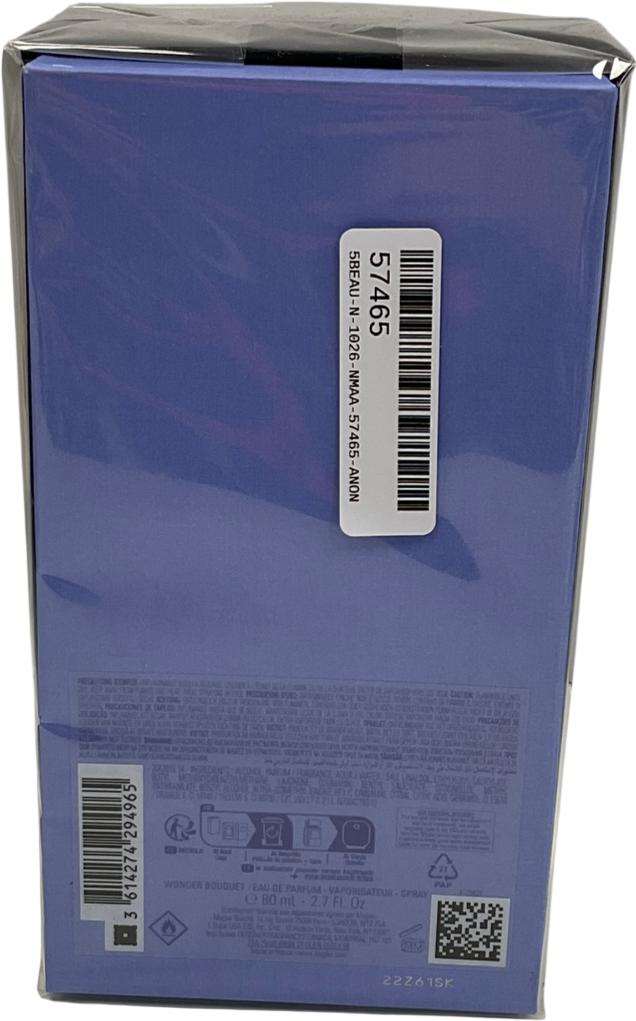 Mugler Wonder Bouquet Eau De Parfum Floral Gourmand Scent 80ml