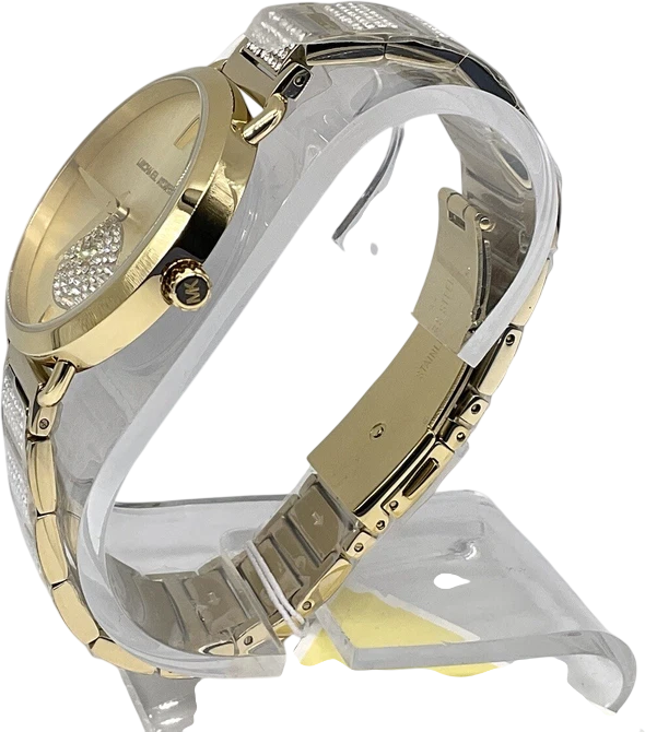 MICHAEL KORS Portia Pave Yellow Gold Dial Ladies Watch - MK3852