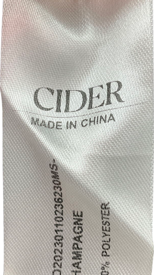 Cider Brown Sequin Mid Waist Mini Skirt UK S