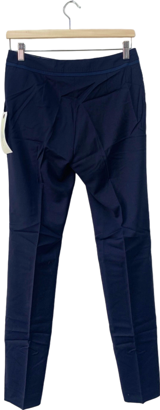 Boden Navy Straight Leg Wool Trousers UK 18L