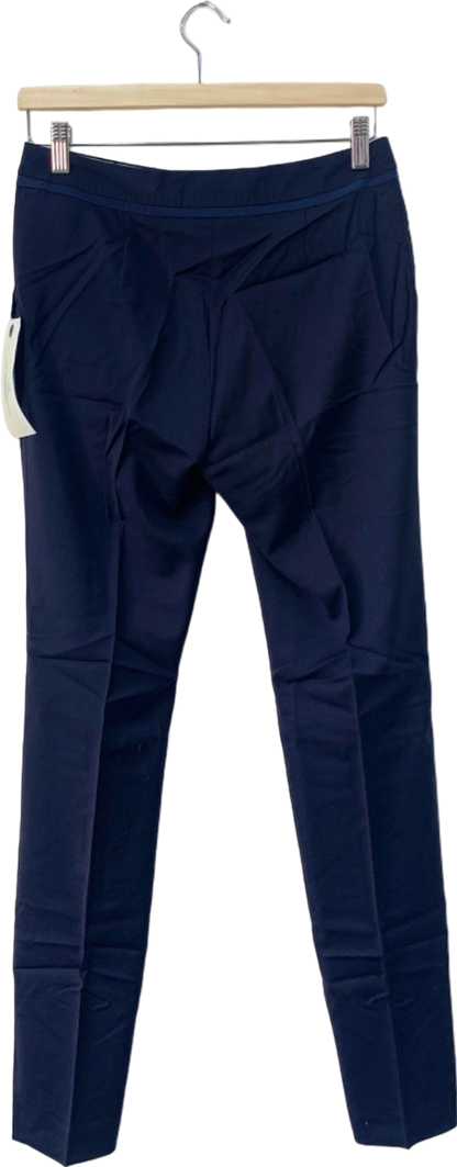 Boden Navy Straight Leg Wool Trousers UK 18L