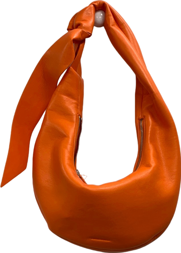 Charles & Keith Orange Knot Handle Tote Bag One Size