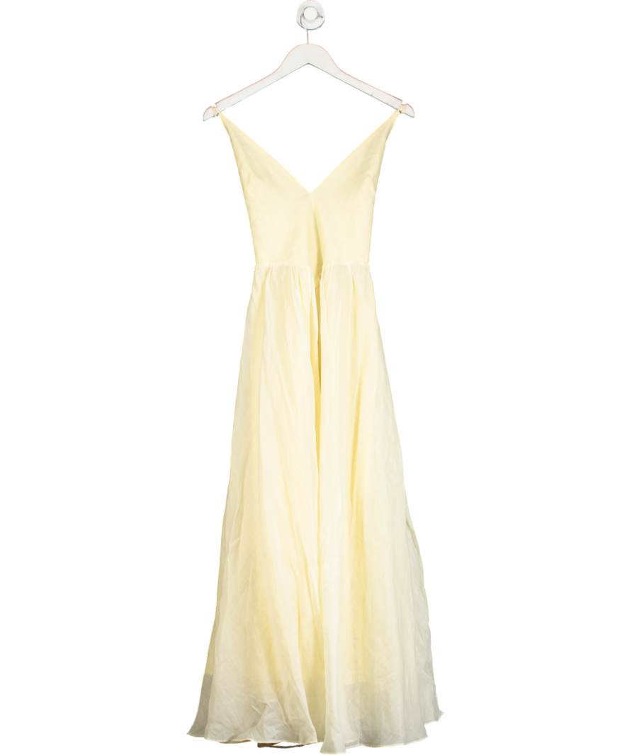 Bardot Arletha Halter Maxi Dress In Canary Yellow UK 8