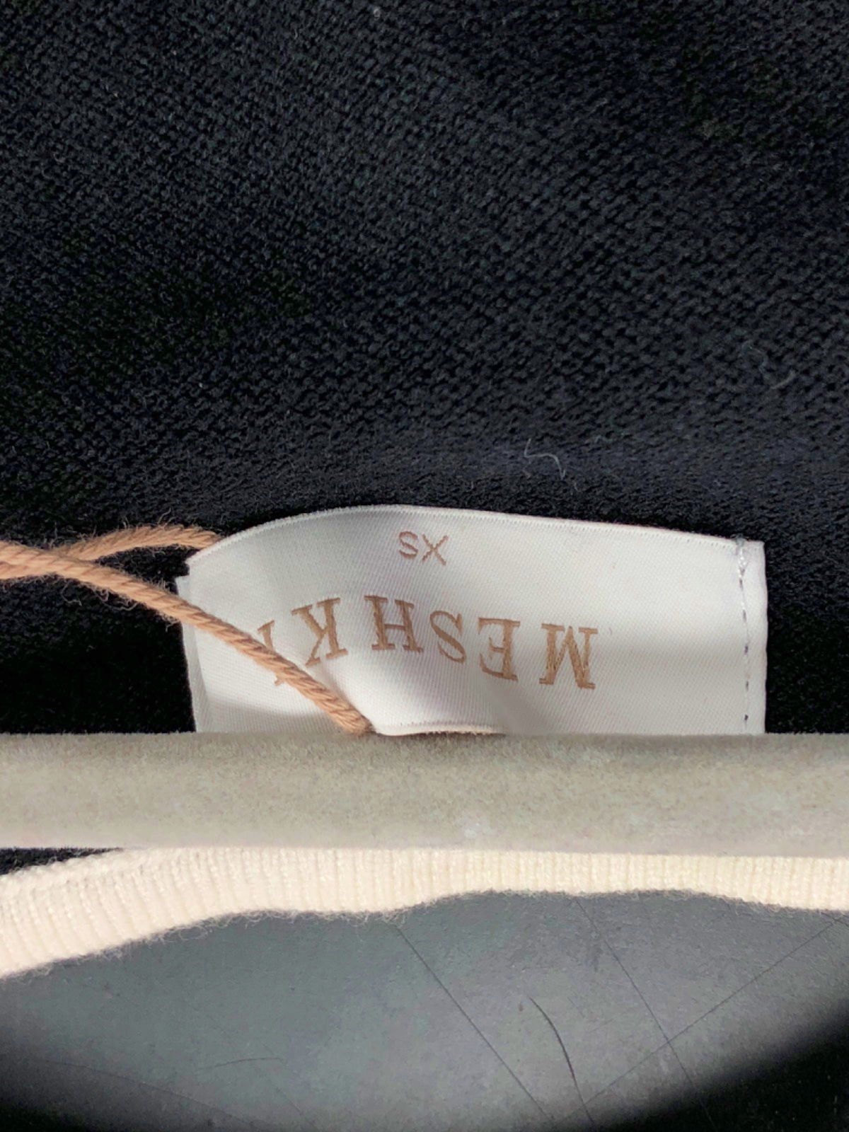 Meshki Black Short Sleeve Knitted Top UK XS