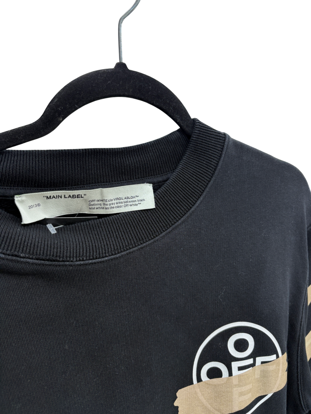 Off-White C/O Virgil Abloh Black Tape Arrows 2-piece Sweatshirt And Shorts Set UK S/M