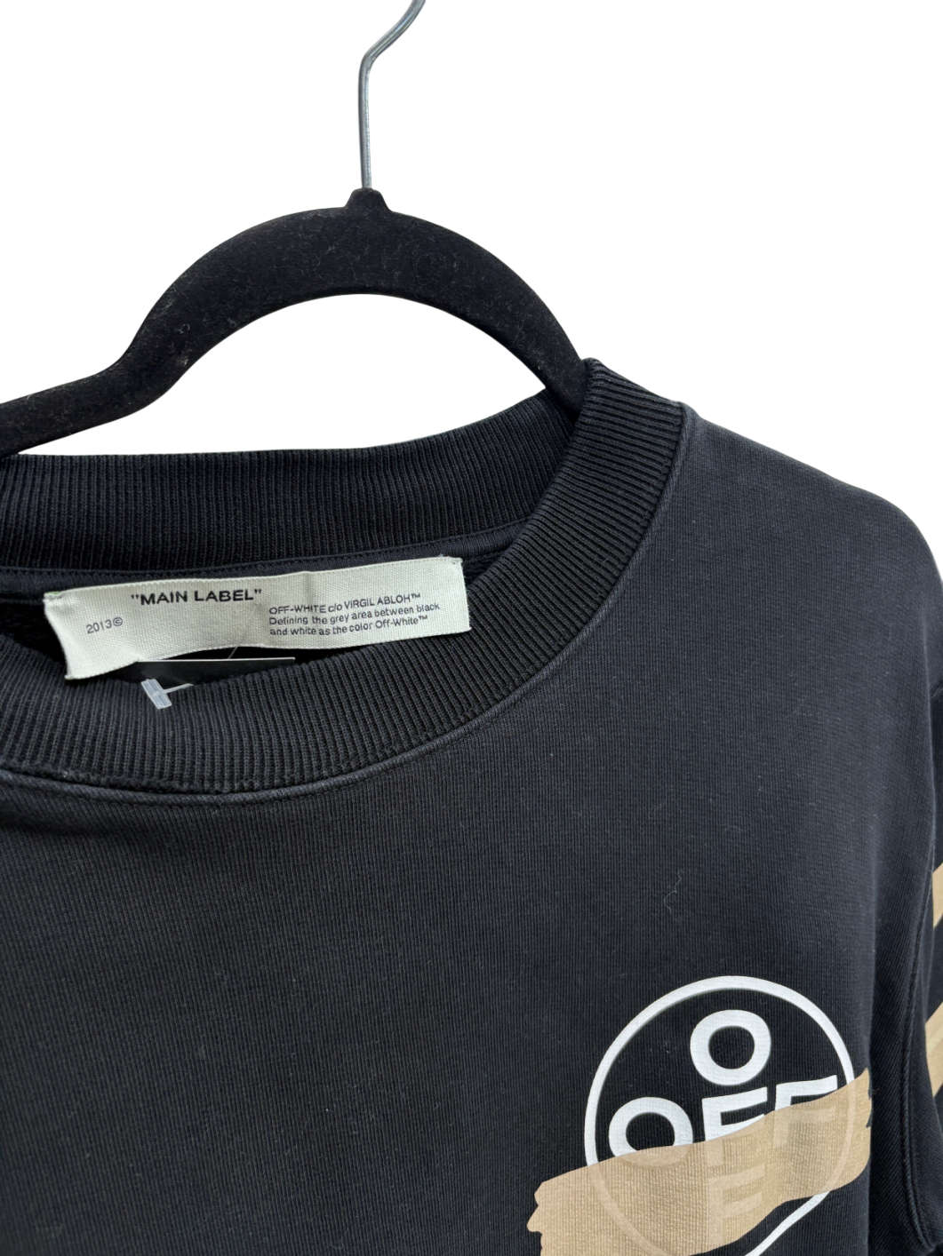 Off-White C/O Virgil Abloh Black Tape Arrows 2-piece Sweatshirt And Shorts Set UK S/M