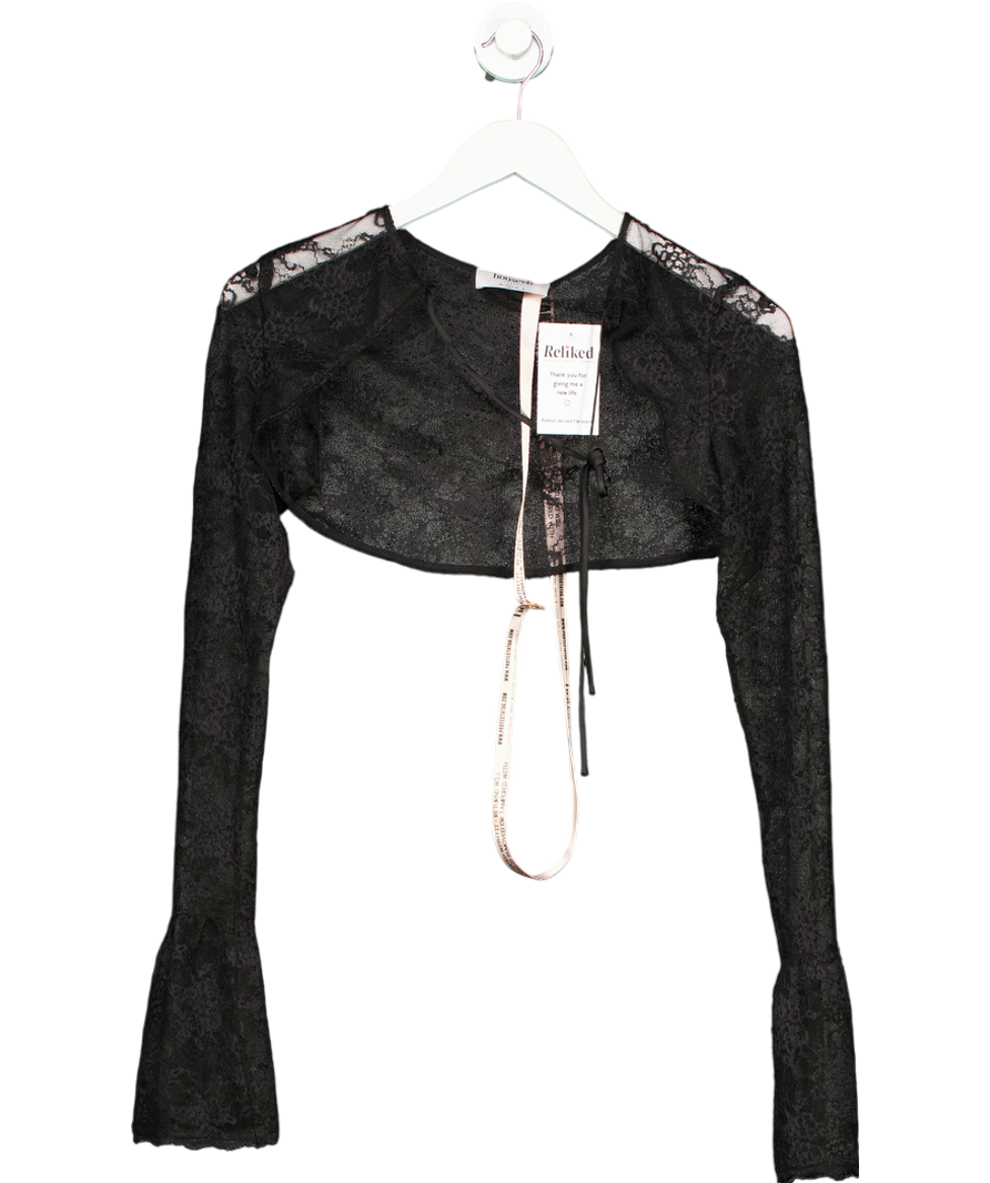 House of CB Black Lisette Lace Bolero UK S