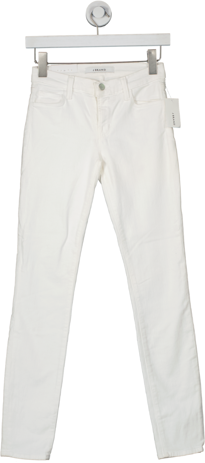 J Brand White 11" Leg Opening Skinny jeans BNWT W25