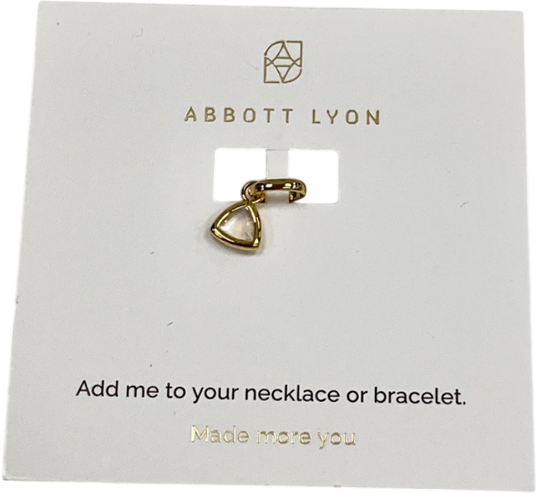 Abbott Lyon Metallic Droplet Birthstone Pendant (gold) One Size
