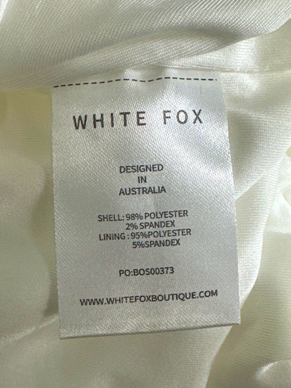 White Fox White Cut-Out Maxi Dress UK XS