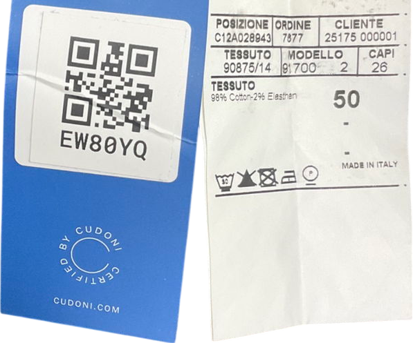 Canali Grey Five-pocket Stretch Denim Trousers W39