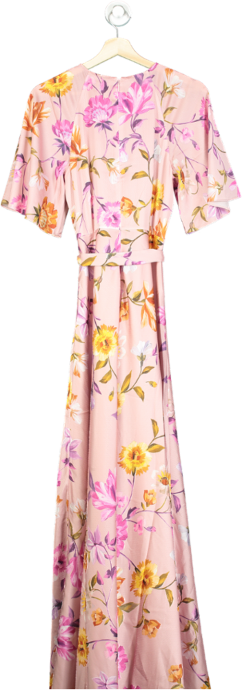 Ted Baker Pink Floral Maxi Dress UK 8