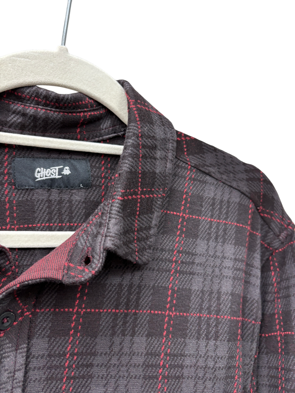 ghost Black Button Up Shirt UK L