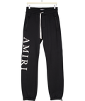 Amiri Black Logo Print Cotton Joggers UK XS