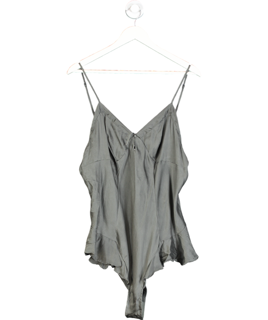 SKIMS Grey Strappy Silk Teddy UK XXL