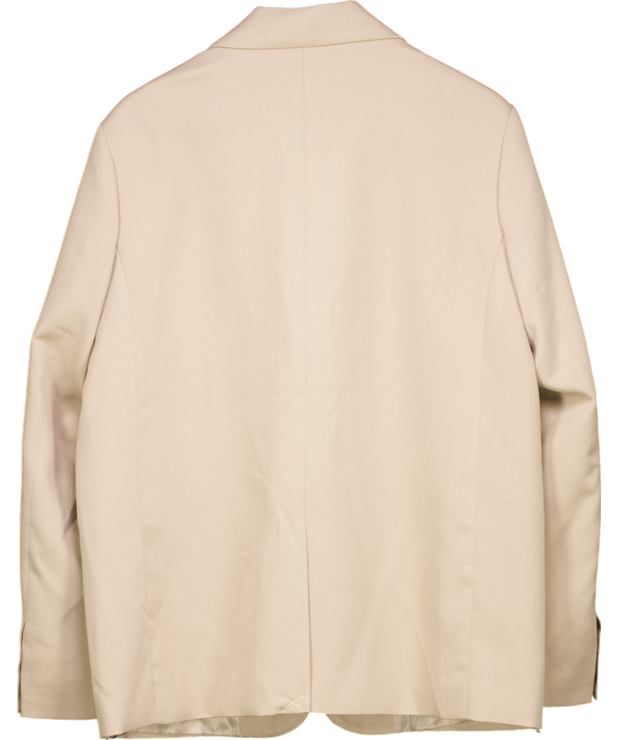 NA-KD Beige Oversized Blazer UK 8
