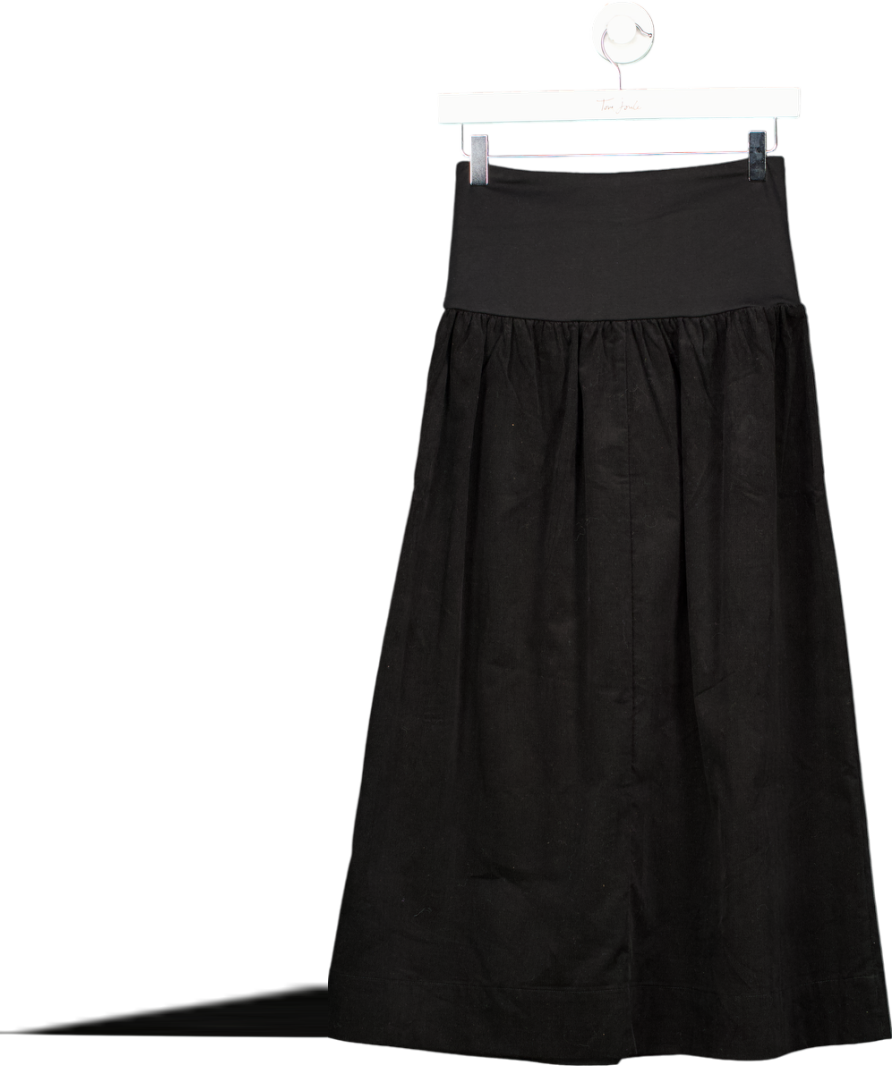Albaray Black Cord & Jersey Skirt UK 8
