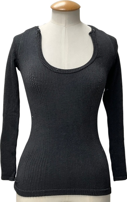 Free People Black Clean Slate Seamless Layering Top UK M/L