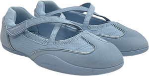 Charles & Keith Blue Mika Crossover Mary Jane Trainers / Sneakerinas  UK 4 EU 37