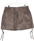 Free People We The Free Grey Sierra Mini Skirt UK 8