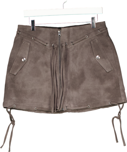 We The Free Grey Sierra Mini Skirt UK 8