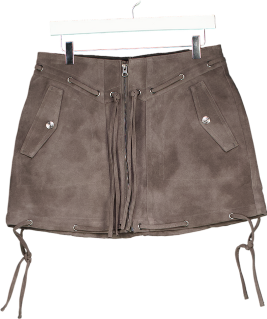 We The Free Grey Sierra Mini Skirt UK 8