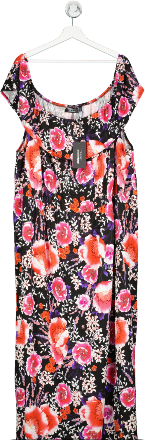 Ulla Popken Multicoloured Xanna Scolz Floral Print Dress UK XXXL