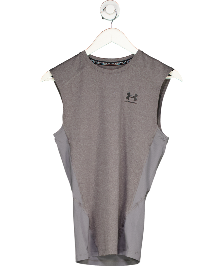 Under Armour Grey Heatgear Sleeveless Vest UK M