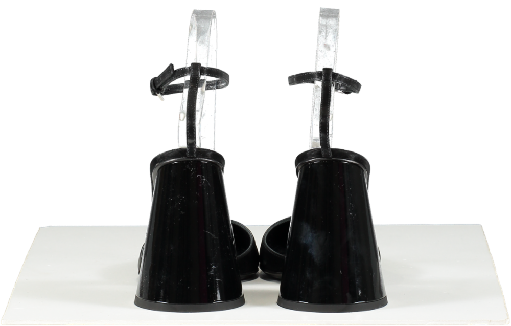 the Attico Black Luz Slingback Pumps 105 UK 5 EU 38 👠