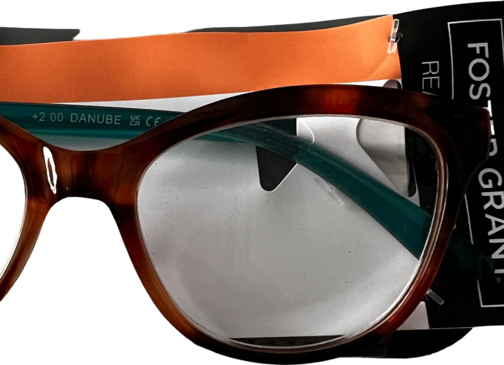 Foster Grant  Danube Lenses Reading Glasses Brown/green +2