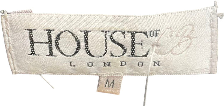 House of CB Esme Black Vegan Leather Shaped Bust Top UK M