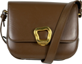 SONGMONT Brown Leather Medium Reset Tofu Bag