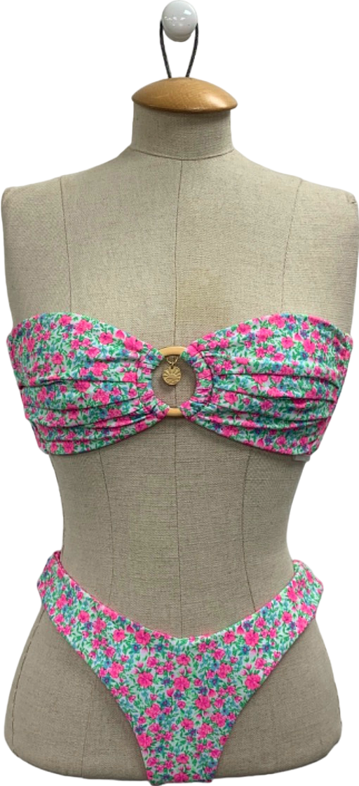 Lounge Pink Floral Bikini Set UK S