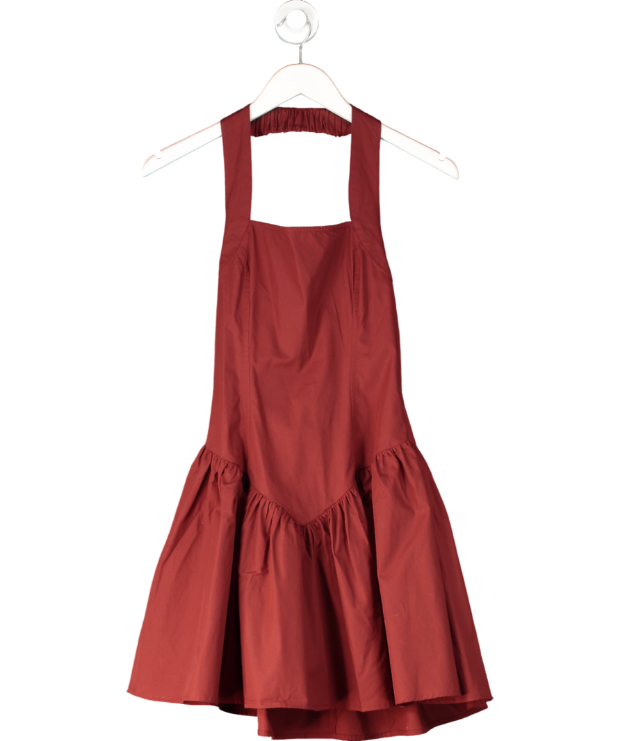 ASOS Brown Halter Neck Mini Dress UK 6